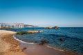 Igari Anchor Observatory and beach in Pohang, Korea Royalty Free Stock Photo