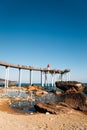 Igari Anchor Observatory and beach in Pohang, Korea Royalty Free Stock Photo