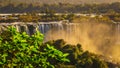 Igauzu Waterfall, Brazil - Colorful Iguazu Waterfall - Cataratas do Iguasu, Brasil UNESCO World Heritage Royalty Free Stock Photo