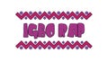 Igbo Rap. African pop music style. Animation text. 4K video. Funny cartoon letters on White background. African music Igbo Rap