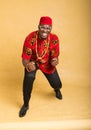 Igbo Traditionally Dressed Business Man in Glasses Royalty Free Stock Photo