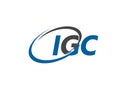 IGC logo, design, vector illustration Royalty Free Stock Photo