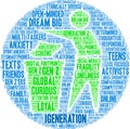 IGeneration Word Cloud Royalty Free Stock Photo