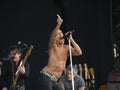 Iggy Pop at Glastonbury Festival Royalty Free Stock Photo