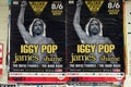 Iggy pop rock music live concert posters Royalty Free Stock Photo