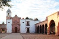 Arquitectura colonial de cantera rosa en Cerro de la Bufa Zacatecas Mexico