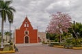 Iglesia de ItzimnÃ¡, MÃ©rida, Mexico Royalty Free Stock Photo