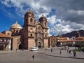 Iglesia de la Compania de Jesus, The ancient church in Cusco, Peru Royalty Free Stock Photo