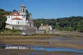 Iglesia de Nuestra Senora de los Dolores and its reflection on waters at low tide