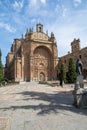 Iglesia del Convento de San Esteban church in Salamanca, Spain. Reredos-like facade of the monastery Royalty Free Stock Photo