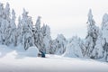 Igloo building in the high mountain