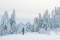 Igloo building in the high mountain