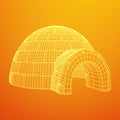 Igloo icehouse vector