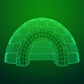 Igloo icehouse vector