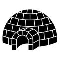 Igloo icon, simple style