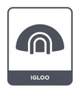 igloo icon in trendy design style. igloo icon isolated on white background. igloo vector icon simple and modern flat symbol for