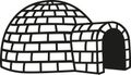 Igloo icon vector