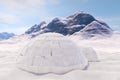 Igloo. Isolated with clipping path