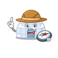 Igloo stylized Explorer having a in compass