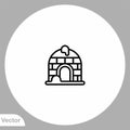 Igloo vector icon sign symbol