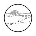 igloo. Vector illustration decorative design Royalty Free Stock Photo