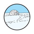 igloo. Vector illustration decorative design Royalty Free Stock Photo