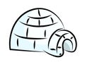 Igloo vector isolated