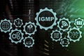 IGMP. Internet Group Management Protocol concept. Communications Technology