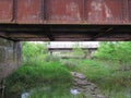 Gradually, corrosion consumes the abandoned railroad