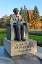 Ignacy Paderewski Monument in Warsaw (Poland)
