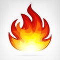 Ignite fire flame vector element Royalty Free Stock Photo