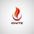 Ignite Logo Design Symbol Icon Royalty Free Stock Photo
