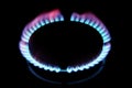 Igniting a gas stove Royalty Free Stock Photo