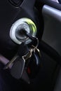 Ignition Switch with Keys Royalty Free Stock Photo