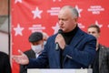 Igor Dodon is the former president of the country. Meeting of the Party of Socialists. October 17, 2021 Balti Moldova