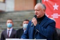 Igor Dodon is the former president of the country. Meeting of the Party of Socialists. October 17, 2021 Balti Moldova