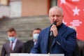 Igor Dodon is the former president of the country. Meeting of the Party of Socialists. October 17, 2021 Balti Moldova