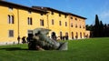 Igor Mitoraj's sculptures on Square of Miracles in Pisa, Italy