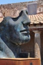 Igor Mitoraj statues at Pompeii archaeological site, Italy Royalty Free Stock Photo