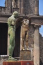Igor Mitoraj statues at Pompeii archaeological site, Italy Royalty Free Stock Photo