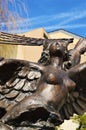 Igor Stravinsky statue at Geneva Lake, Montreux, detail