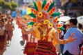 Igorot Girl Dances Gracefully at Flower Festival