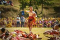 Igorot Girl Dancing on Flower Festival