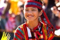 Igorot Girl Poses at the Flower Festival Parade