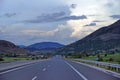 Igoumenitsa, Greece, May 24 2019 On the highway that crosses the continental Greece