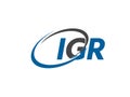 IGR logo, design, vector illustration Royalty Free Stock Photo