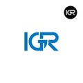 IGR Logo Letter Monogram Design Royalty Free Stock Photo