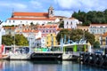 Igreja de Sao Sebastiao and ferry port of Setubal, Portugal