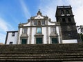 Igreja Matriz da Nossa Senhora da Estrela Catholic Church of Ribeira Grande in Azores Royalty Free Stock Photo