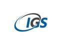 IGS logo, design, vector illustration Royalty Free Stock Photo